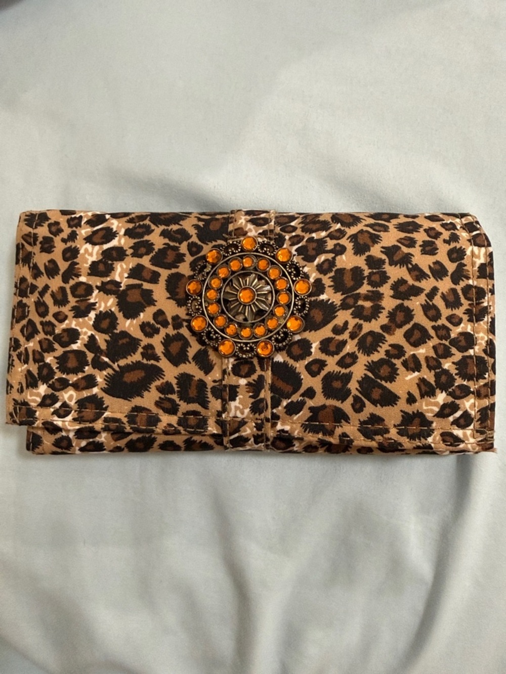 Leopard Print Jewelry Travel Case